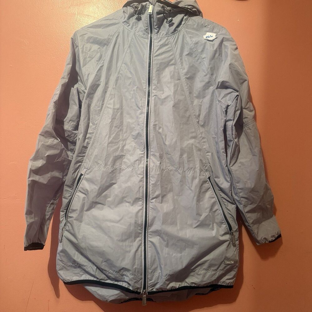 Calvin Klein Performance Womens Jacket S Small Gray Zipper Pockets Outerwear